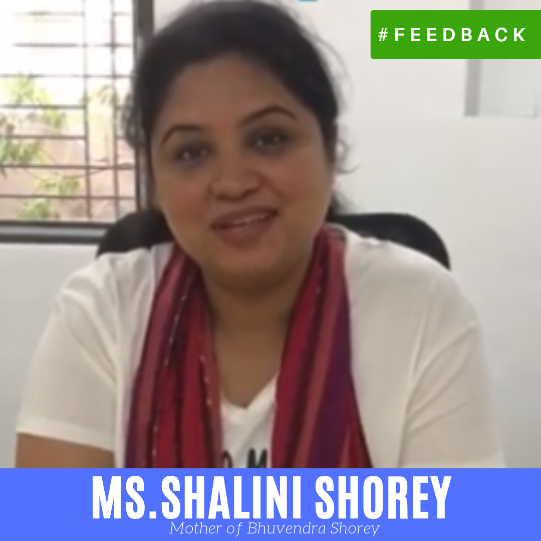 Feedback of Mrs. Shalini Shorey